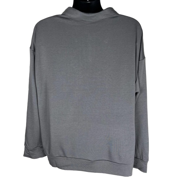 Men's New Long Sleeve Polo Shirts-Casual Thermal Loose Fit Pullover Sweatshirts - Picture 2 of 5